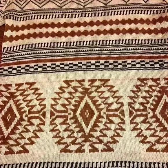 THML sweater dress 3/4 sleeve Southwestern Aztec Size Small EXC CON - Picture 5 of 6